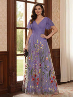 Therese June Regency front view mother of the bride dress