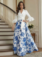 Orla Claire Royal Blue side view mother of the bride dress