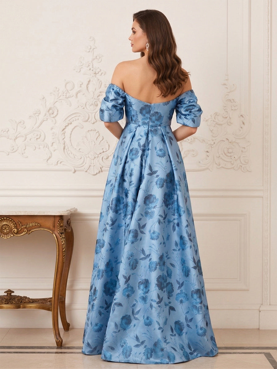 Pippa Mae Navy Blue back view mother of the bride dress