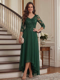 Sienna June Emerald front view mother of the bride dress