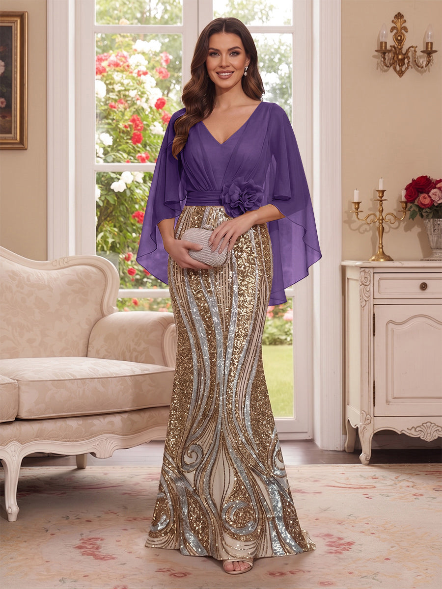 Nerine Celeste Regency front view mother of the bride dress