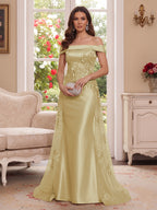 Theodora Wren Champagne bodice detail mother of the bride dress
