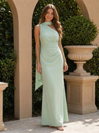 Noelle Mint Green front view bridesmaid dress