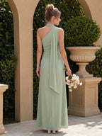 Noelle Mint Green back view bridesmaid dress