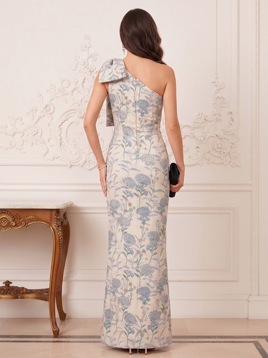 Penelope Grace Sky Blue back view mother of the bride dress