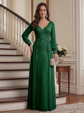 Valencia Belle Emerald front view mother of the bride dress