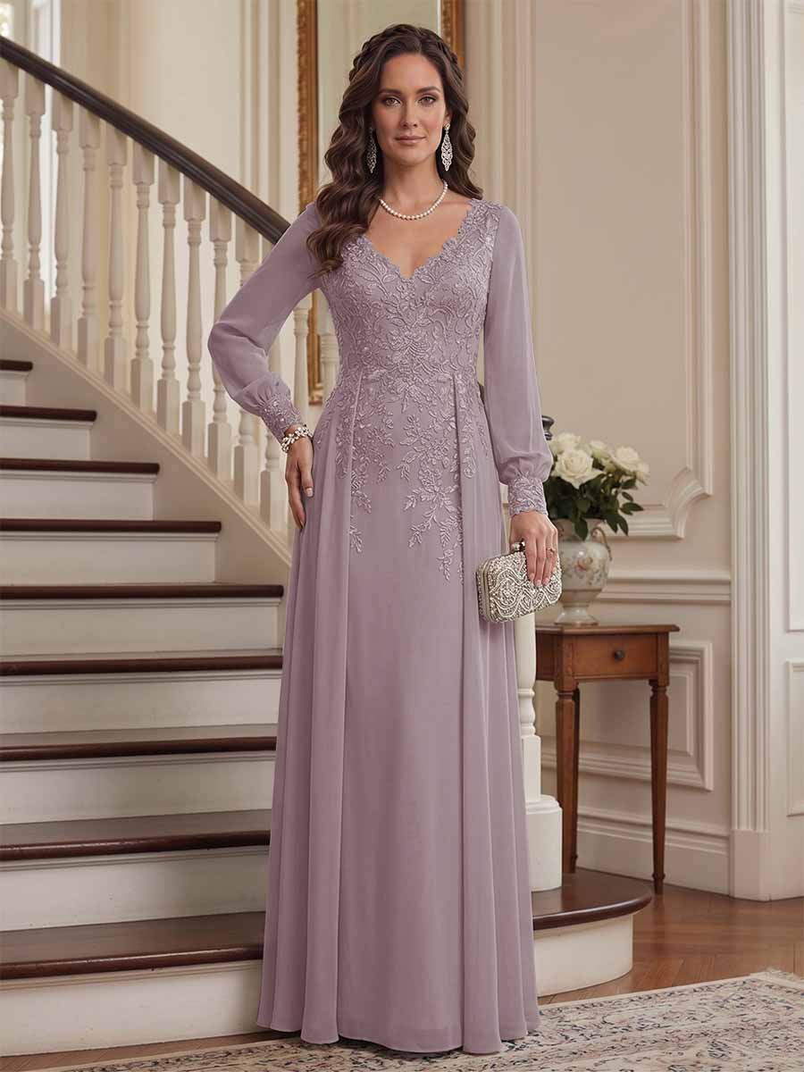 Valencia Belle Wisteria back view mother of the bride dress