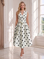Evelina White front view wedding guest dress