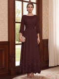 Adelise Fawn Brown front view mother of the bride dress