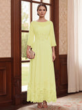 Adelise Fawn Daffodil front view mother of the bride dress