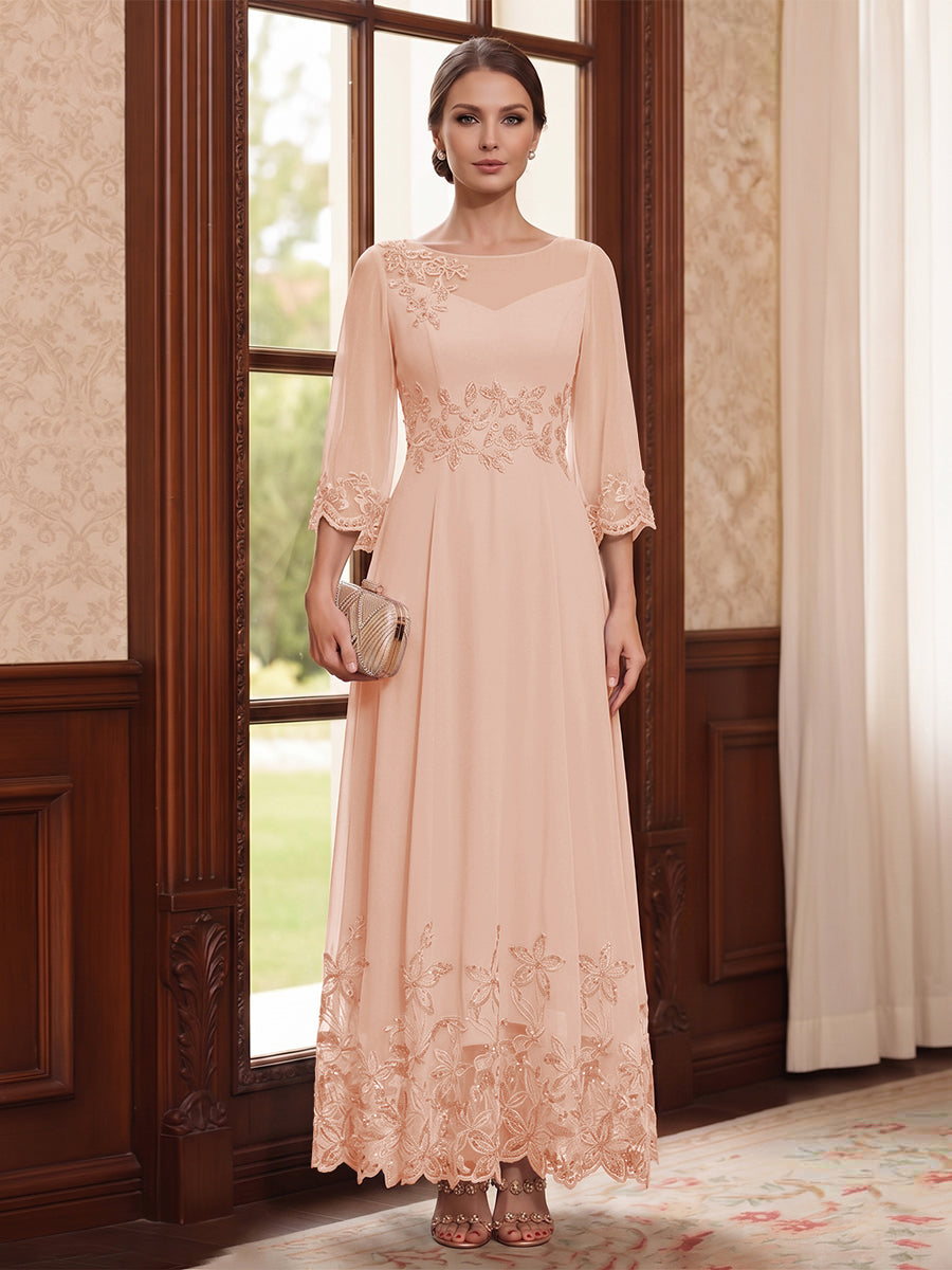 Isolde dusty rose alternate front view 2 mother of the bride dress