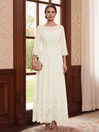 Isolde ivory front view mother of the bride dress