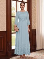 Adelise Fawn Lavender front view mother of the bride dress