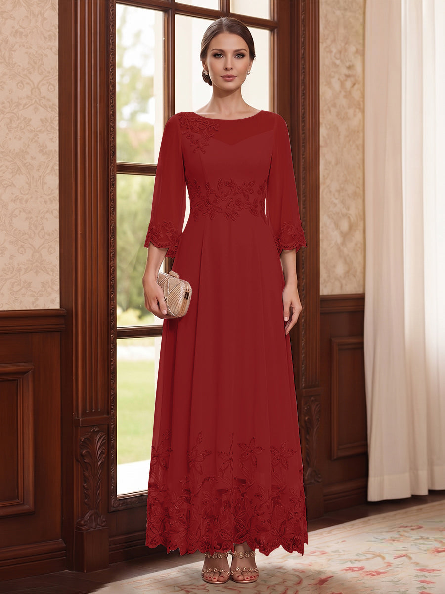 Isolde burgundy alternate front view 3 mother of the bride dress