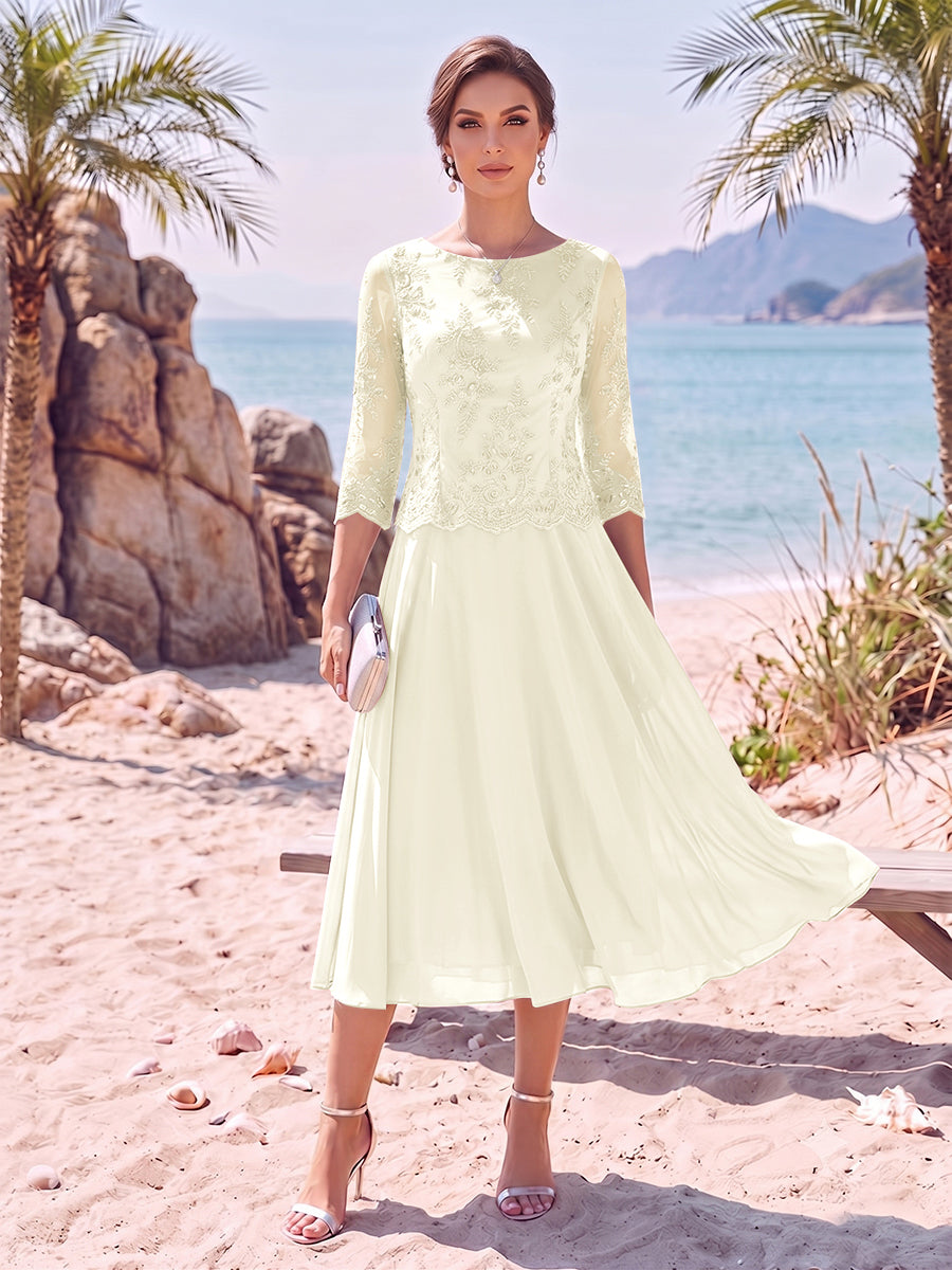 Evelina ivory alternate front view 2 mother of the bride dress