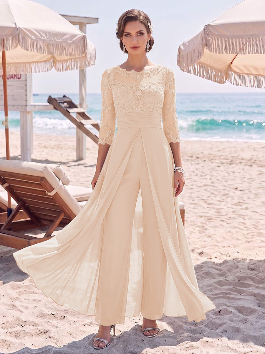 Amelie blush front view mother of the bride outfit
