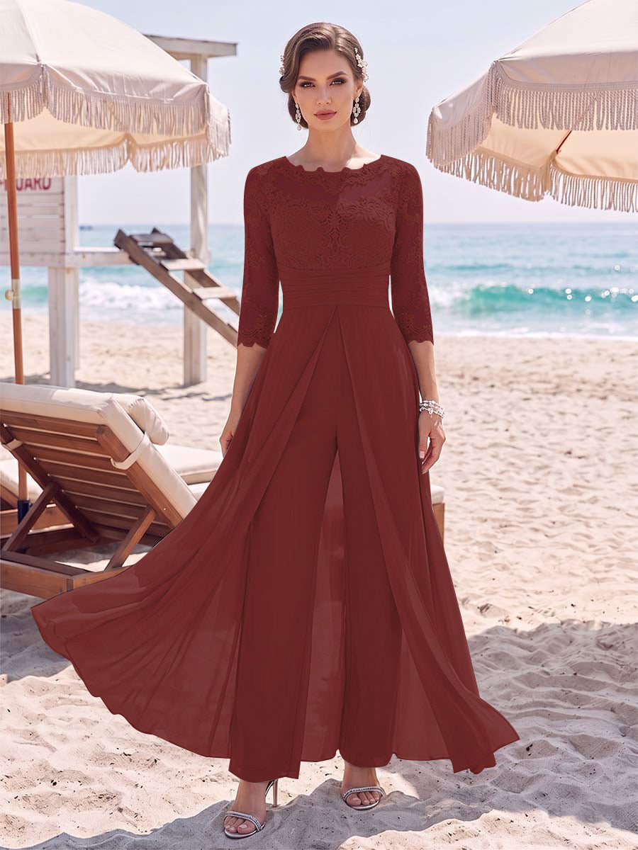 Amelie burgundy alternate front view 2 mother of the bride outfit