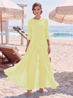 Amelie daffodil front view mother of the bride outfit