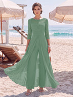 Amelie eucalyptus front view mother of the bride outfit