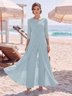 Amelie lavender front view mother of the bride outfit