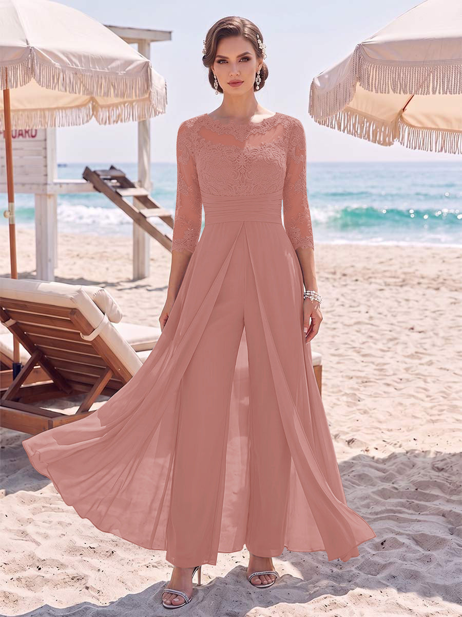 Amelie mauve front view mother of the bride outfit