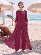 Amelie orchid front view mother of the bride outfit