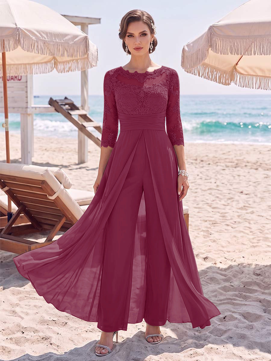 Amelie orchid front view mother of the bride outfit