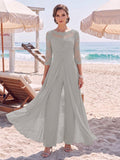 Amelie silver front view mother of the bride outfit