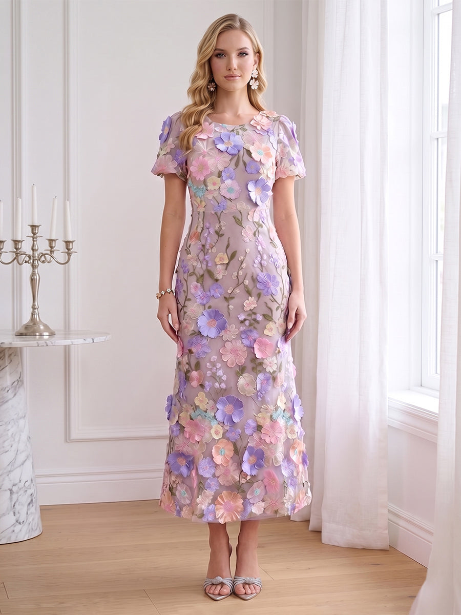 Graciela Lake Regency front view wedding guest dress