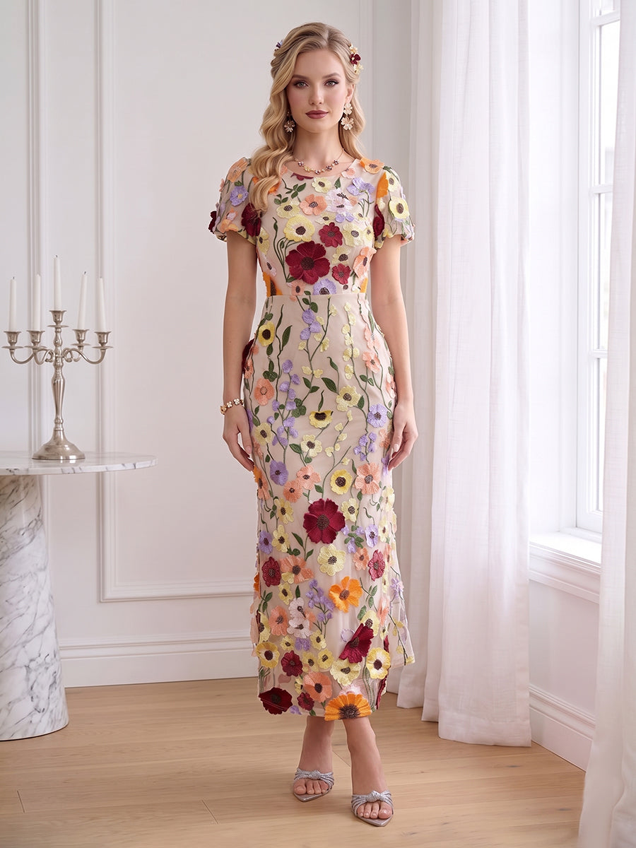 Graciela Lake Red front view wedding guest dress