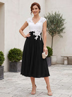 Romilly Grace Black front view mother of the bride dress