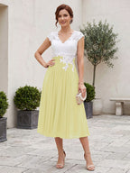 Romilly Grace Daffodil front view mother of the bride dress