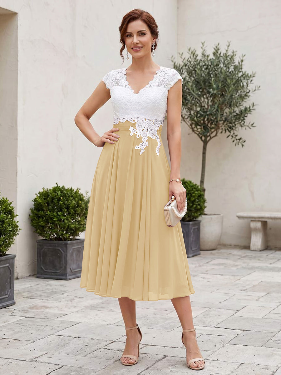 Romilly Grace Champagne back view mother of the bride dress
