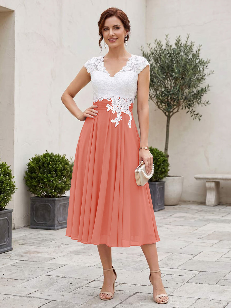 Romilly Grace Coral back view mother of the bride dress