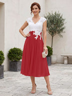 Romilly Grace Dusty Rose front view mother of the bride dress