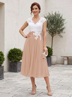 Romilly Grace Dusty Rose side view mother of the bride dress