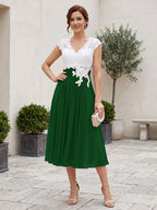 Romilly Grace Emerald front view mother of the bride dress