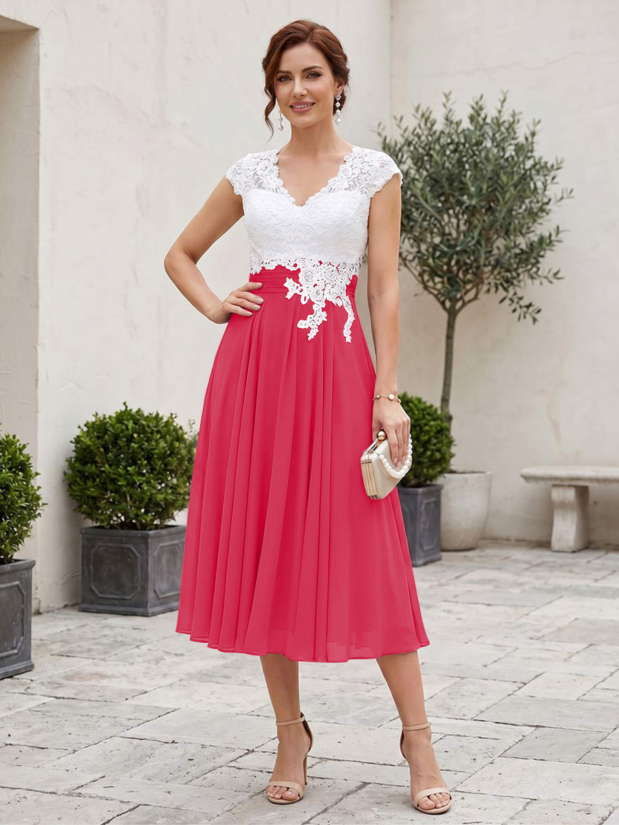 Romilly Grace Fuchsia back view mother of the bride dress