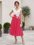 Romilly Grace Fuchsia back view mother of the bride dress