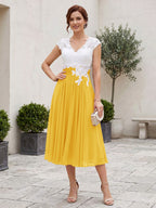 Romilly Grace Gold back view mother of the bride dress
