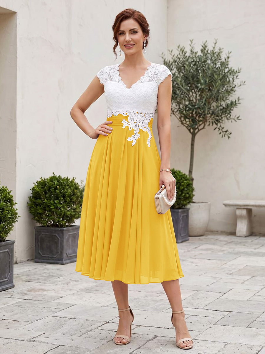 Romilly Grace Gold back view mother of the bride dress