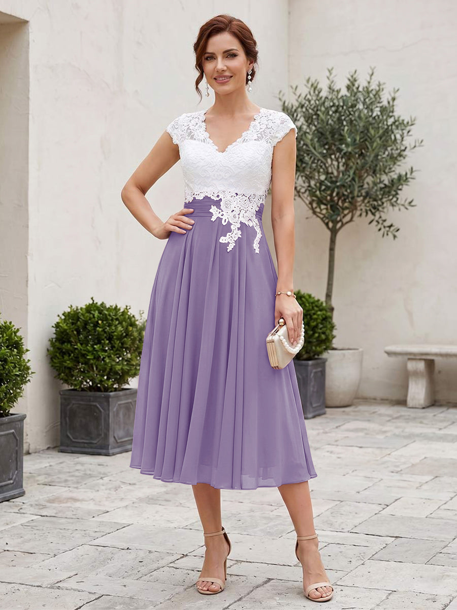 Romilly Grace Lilac back view mother of the bride dress