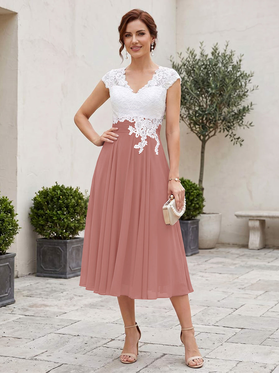 Romilly Grace Mauve front view mother of the bride dress