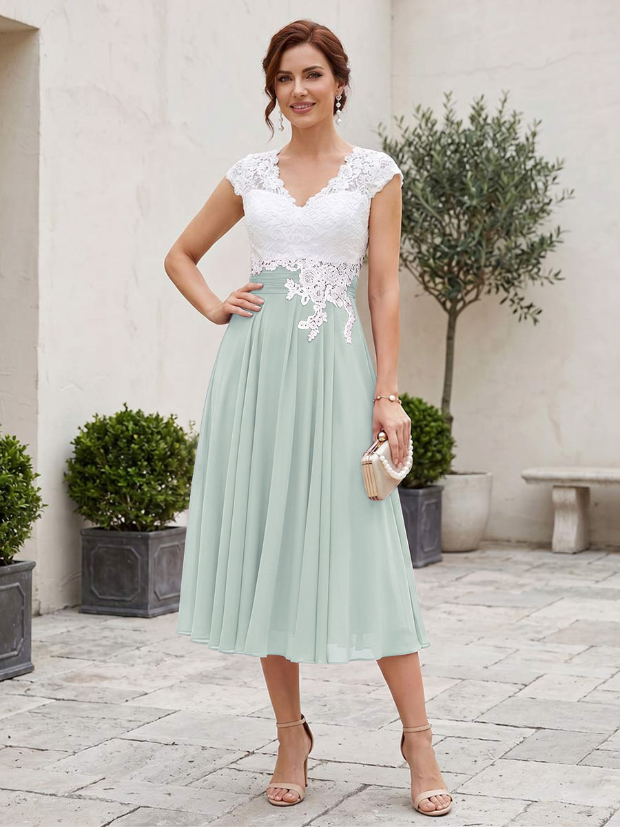 Romilly Grace Pool Blue back view mother of the bride dress