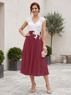 Romilly Grace Plum front view mother of the bride dress