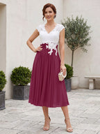 Romilly Grace Orchid front view mother of the bride dress