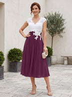 Romilly Grace Plum back view mother of the bride dress