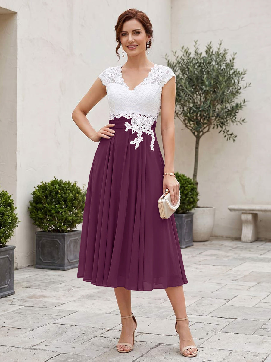 Romilly Grace Plum back view mother of the bride dress