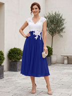 Romilly Grace Royal Blue side view mother of the bride dress