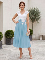 Romilly Grace Sky Blue back view mother of the bride dress